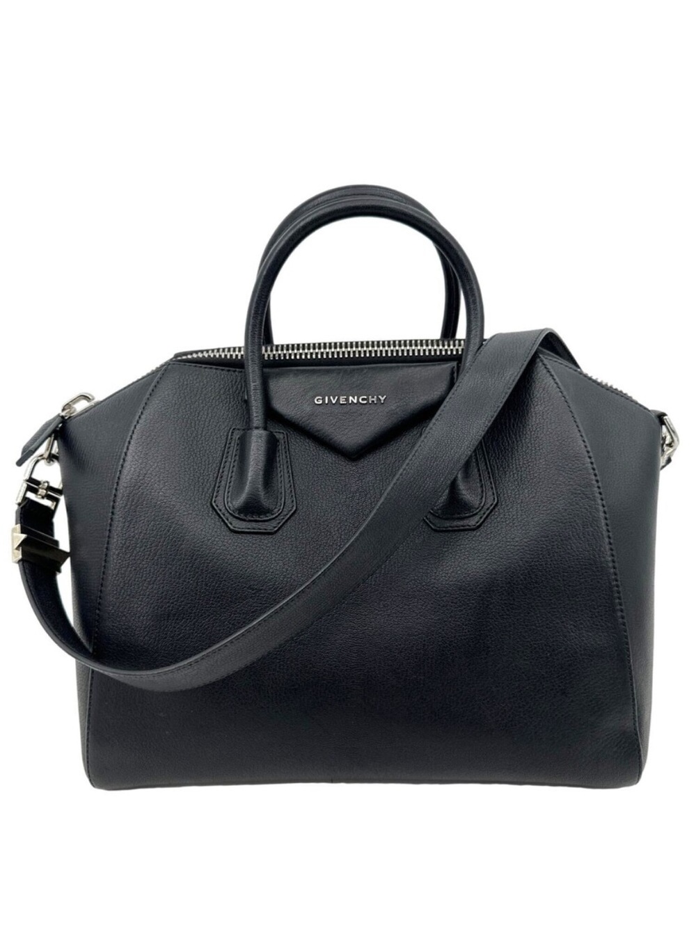 Givenchy Sugar Goatskin Medium Antigona Bag Black EUC